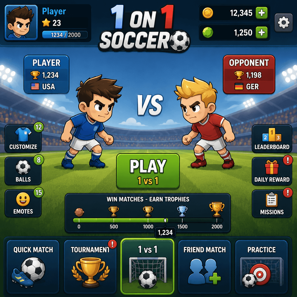 1 on 1 Soccer