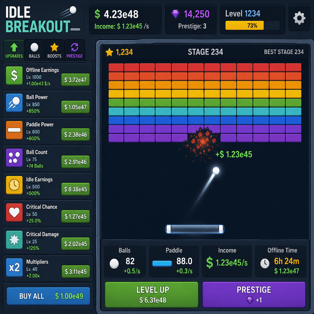 Idle Breakout