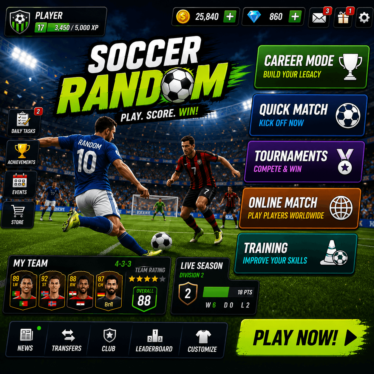 Soccer Random